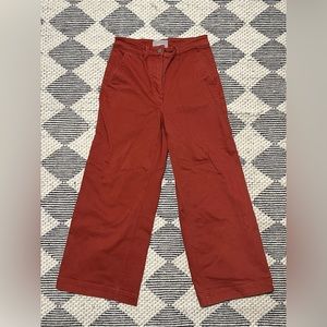Everlane Wide Leg Crop Pant - Brick - Size 6